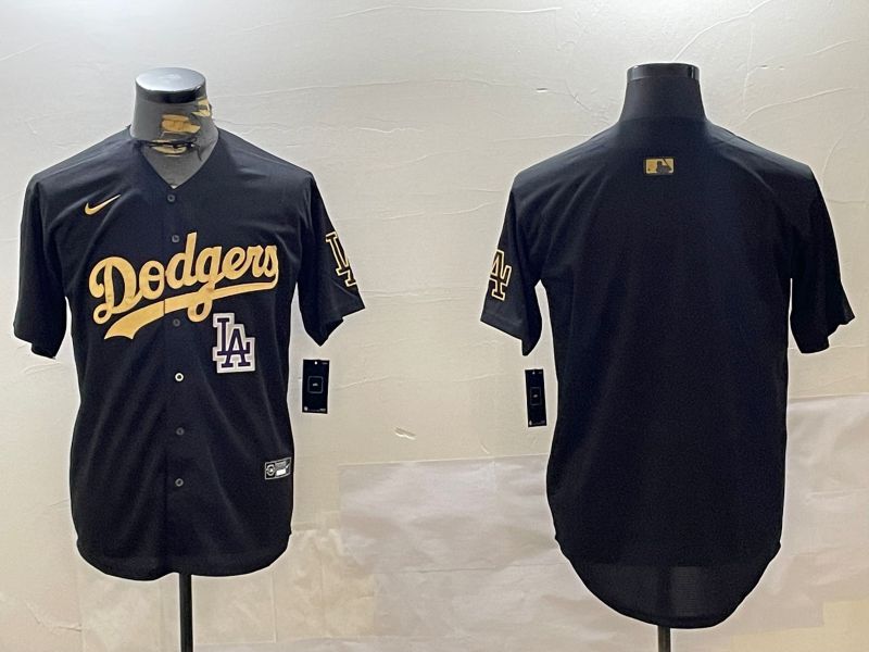 Men Los Angeles Dodgers Blank Black Game 2024 Nike MLB Jersey style 12051